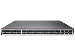 Switch Huawei CloudEngine S6730-H48X6C vista frontal Puertos del Huawei CloudEngine S6730-H48X6C Conectividad del Huawei S6730-H48X6C en rack Huawei S6730-H48X6C 48 puertos 10GE y 6 puertos 40GE Especificaciones técnicas Huawei CloudEngine S6730-H48X6C